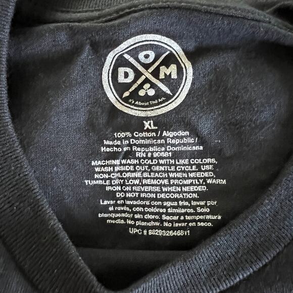 ODM T-Shirt XL Graphic Print Annoyed Cat "Meh" Funny Back to School Black  NEW - Picture 4 of 4